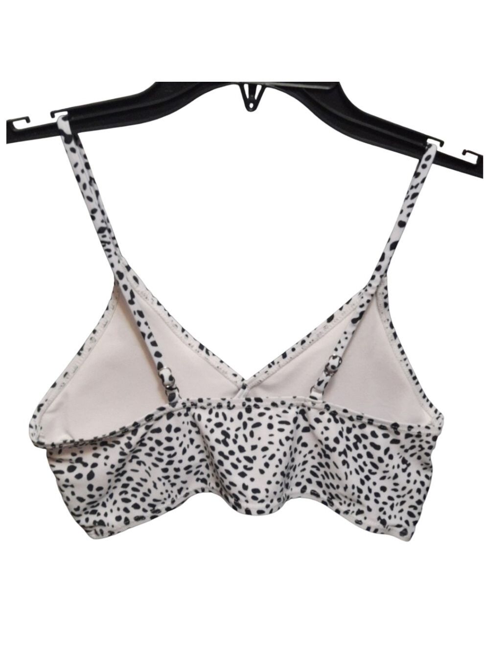 Black and White Bikini Top Small - Picture 3 of 4